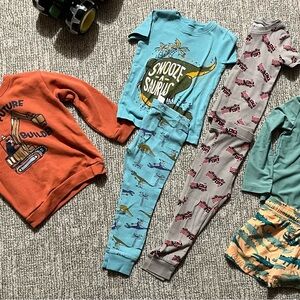 Boys 3T crew neck, pajamas, and swim suit.